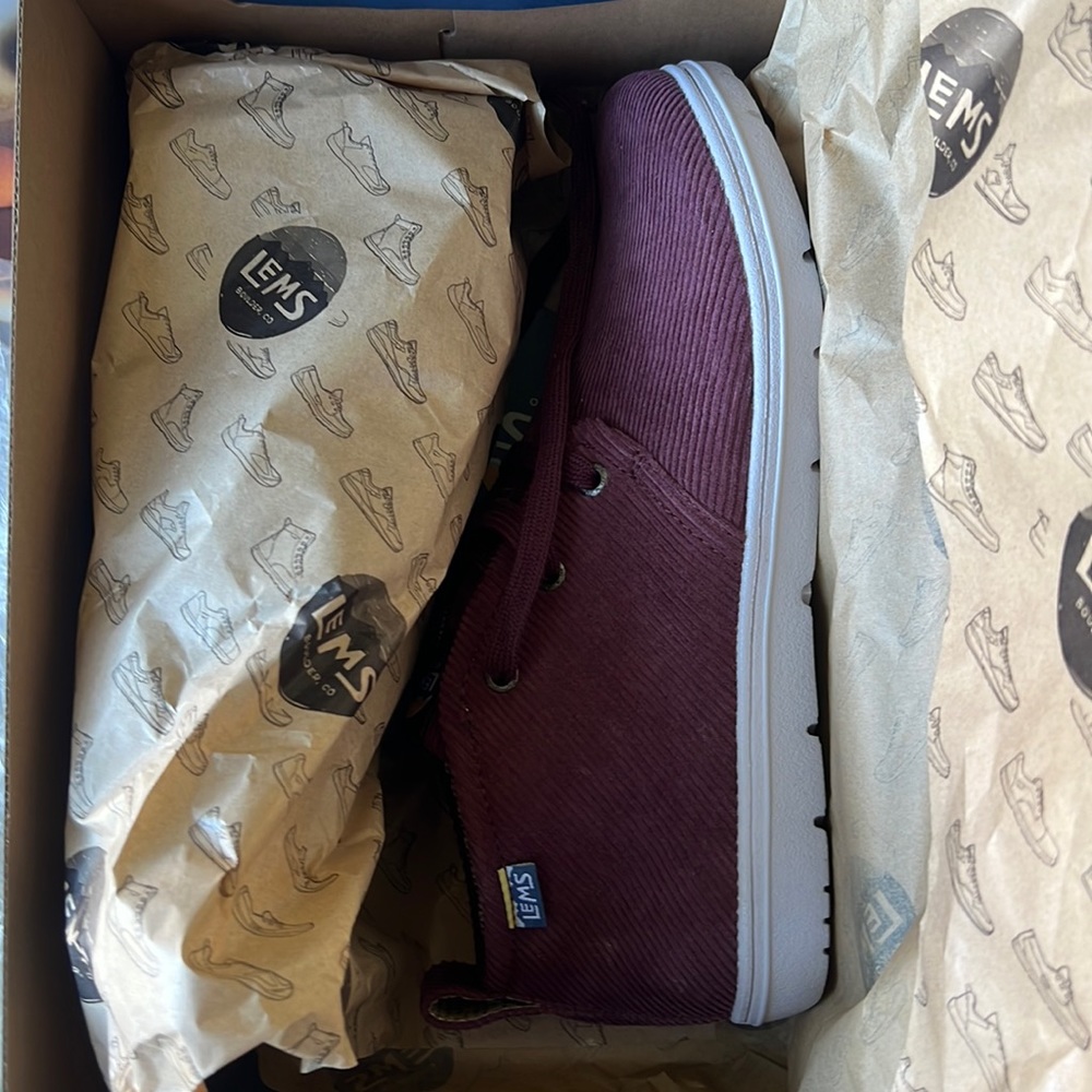 Lems Courderoy Chukkas - Brand New! Unisex.  Size 10m size 11.5w
